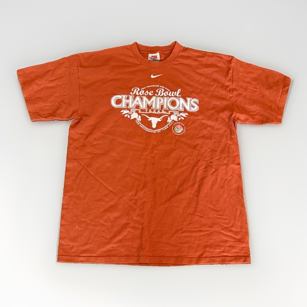 Texas Longhorns Rose Bowl National Champions 2005 T Shirt Vintage Y2K Size XL